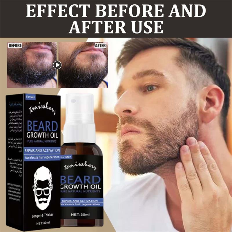 Beard Oil - Huile de croissance pour barbe, baume