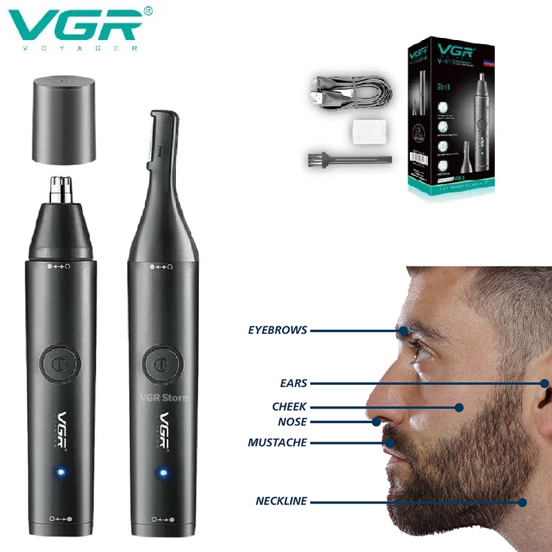 VGR lavable nez tondeuse barbe - Nose Trimmer avis et prix