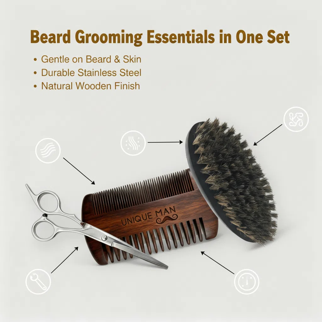 Ensemble de barbe pour hommes  - Grooming Kit avis et prix