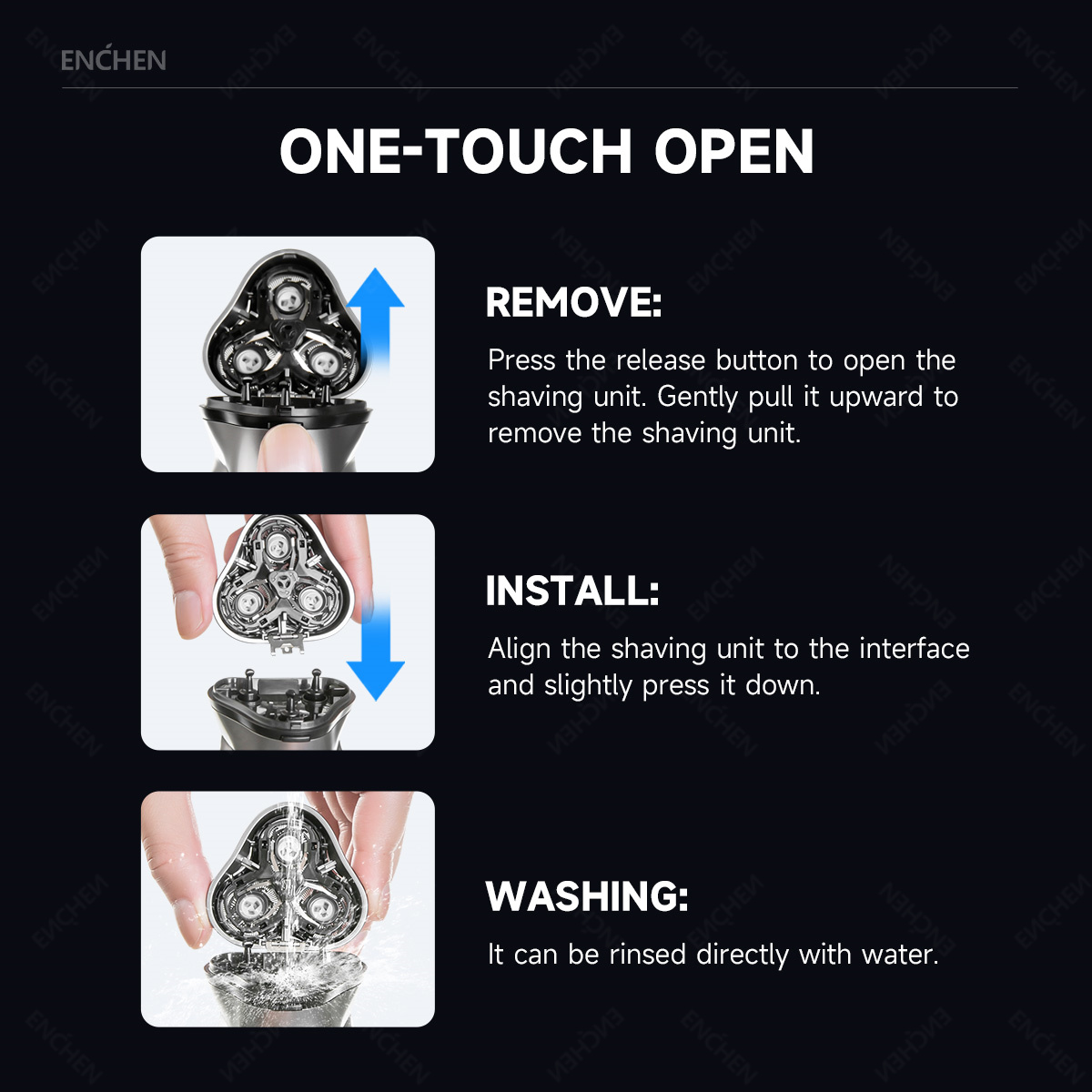ENCHEN Tête de rasoir électriq - Electric Razor avis et prix